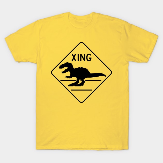 DINO Crossing T-Shirt by Dallen Powell Designs 